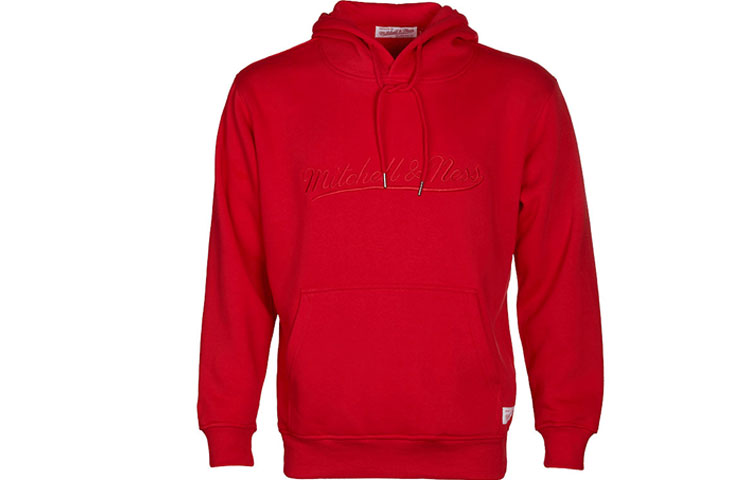Mitchell Ness Mitchell & Ness Red Hoodie Jacket with Letter and Number Print OJPO1038-SF4YYPPPSCAR