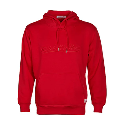 Mitchell Ness Mitchell & Ness Red Hoodie Jacket with Letter and Number Print OJPO1038-SF4YYPPPSCAR