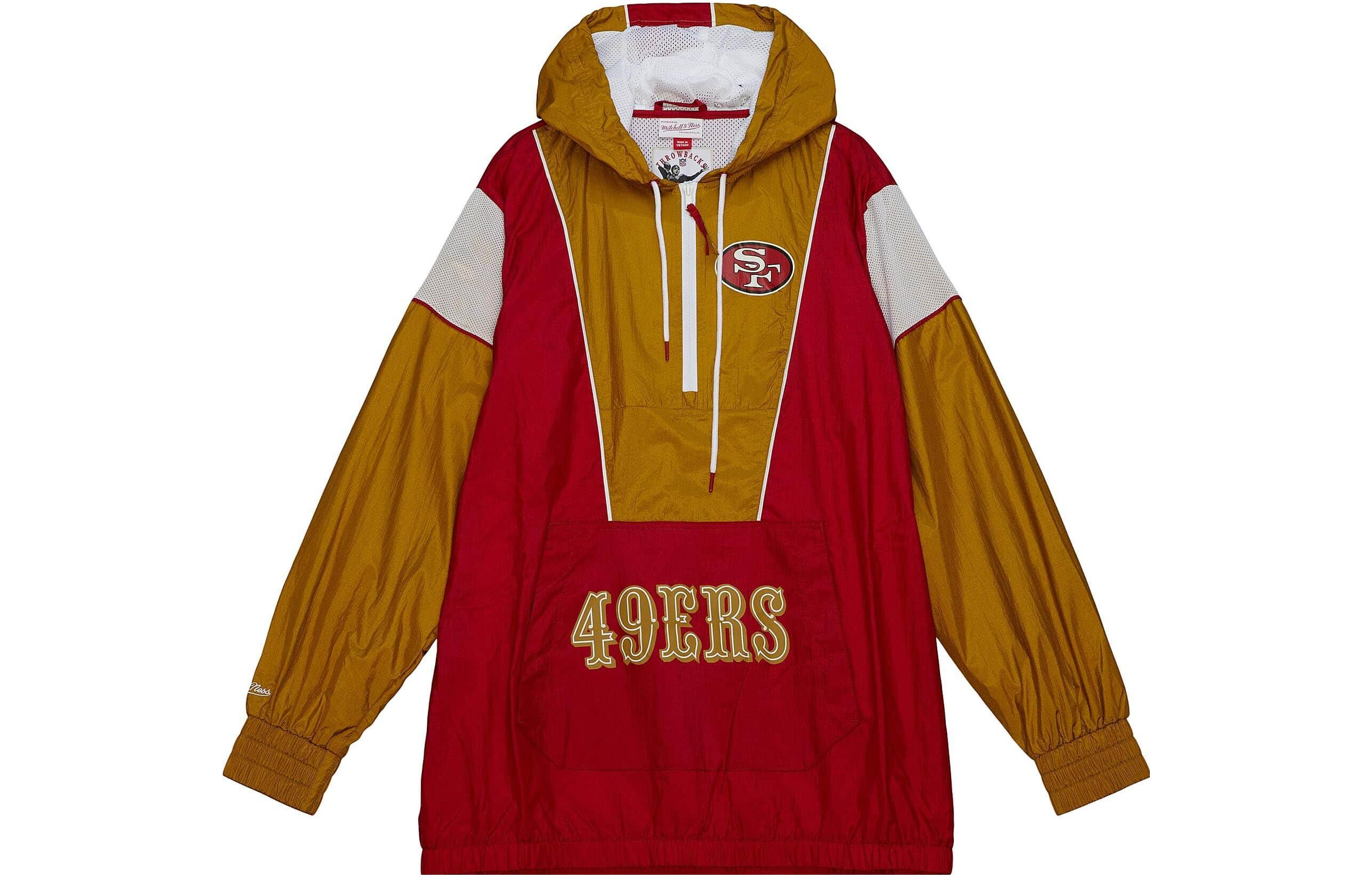 Mitchell Ness Mitchell & Ness Red Hoodie with Lettering Long Sleeves FPHD5513-GEOYYPPPSCAR