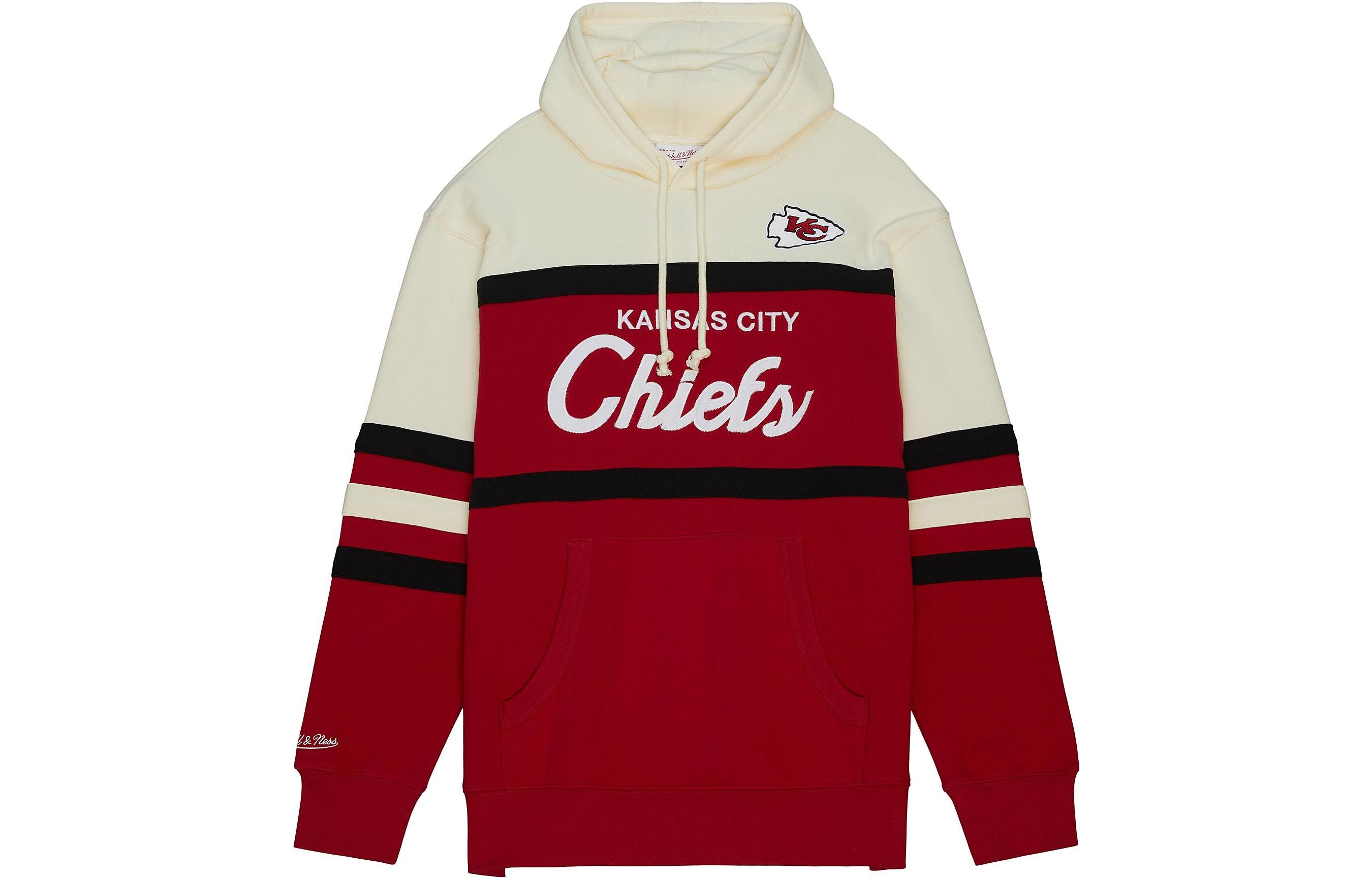 Mitchell Ness Mitchell & Ness Red Logo Print Zip Pullover Hoodie Jacket OJZP3409-CBUSCAR
