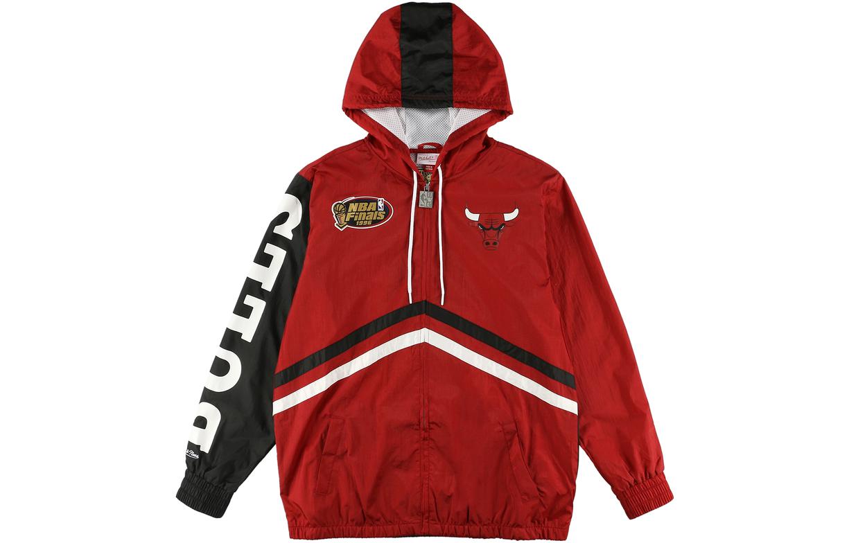 Mitchell Ness Mitchell & Ness Red Loose-Fit Letter Print Crewneck Sweatshirt FCPO5512-KCCYYPPPSCAR