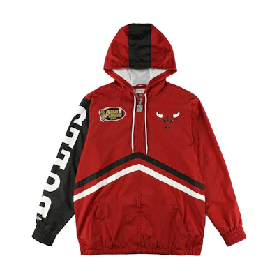 Mitchell Ness Mitchell & Ness Red Loose-Fit Letter Print Crewneck Sweatshirt FCPO5512-KCCYYPPPSCAR