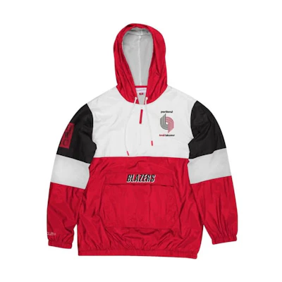 Mitchell Ness Mitchell & Ness Red Pullover Hoodie with Letter Print for Men BMPHDP22136-MHERED1