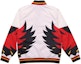 Lookbook Mitchell Ness Mitchell & Ness Retro Basketball Baseball Jacket Hawks Home 95-96 White Unisex. AWJKGS18051-AHAWHIT95