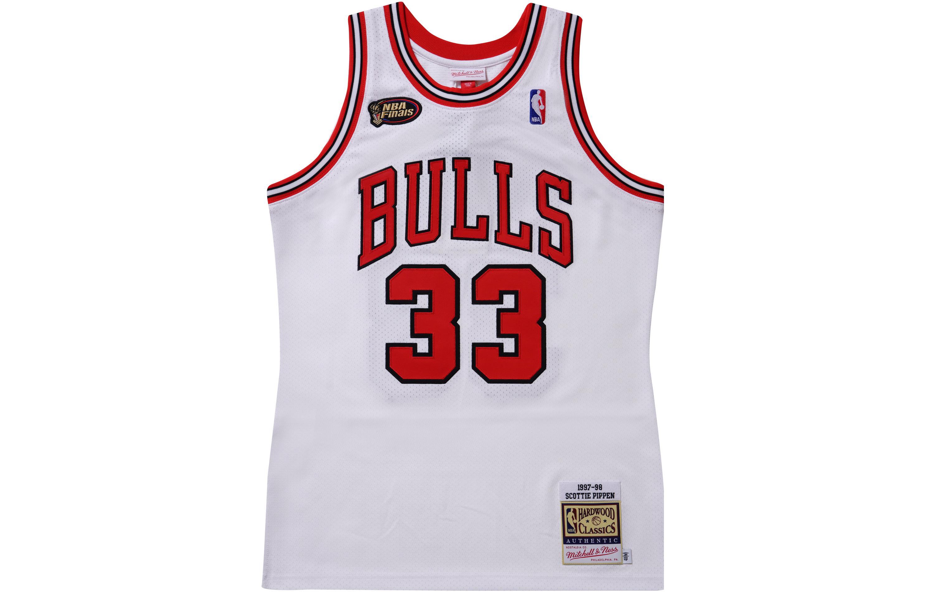 Mitchell Ness Mitchell & Ness Retro Basketball Jersey Scottie Pippen #33 Chicago Bulls White Unisex AJY44952-CBU97SPIWHIT