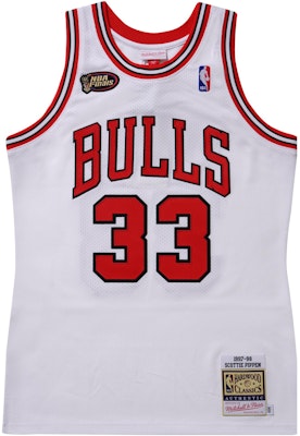 Mitchell Ness Mitchell & Ness Retro Basketball Jersey Scottie Pippen #33 Chicago Bulls White Unisex AJY44952-CBU97SPIWHIT Buy Mitchell Ness Mitchell & Ness Retro Basketball Jersey Scottie Pippen #33 Chicago Bulls White Unisex AJY44952-CBU97SPIWHIT