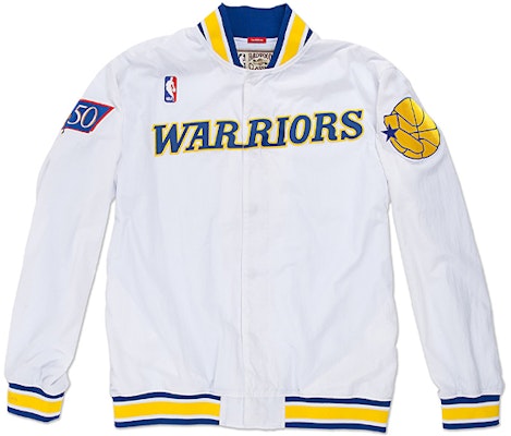 Mitchell Ness Mitchell & Ness Retro Loose Fit Sports Jacket White Unisex. AWJKCP19193-GSWWHIT96 Buy Mitchell Ness Mitchell & Ness Retro Loose Fit Sports Jacket White Unisex. AWJKCP19193-GSWWHIT96