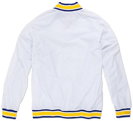 Mitchell Ness Mitchell & Ness Retro Loose Fit Sports Jacket White Unisex. AWJKCP19193-GSWWHIT96 Lookbook Mitchell Ness Mitchell & Ness Retro Loose Fit Sports Jacket White Unisex. AWJKCP19193-GSWWHIT96