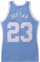Lookbook Mitchell & Ness 復古籃球背心 83-84 芝加哥公牛 #23 麥可喬丹 藍 男女通用。 AJY54495-UNC83MJOLTBL