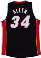 Lookbook Mitchell & Ness 復古邁阿密熱火 Ray Allen #34 黑色籃球球衣中性款 AJY44943-MHE12RALBLCK