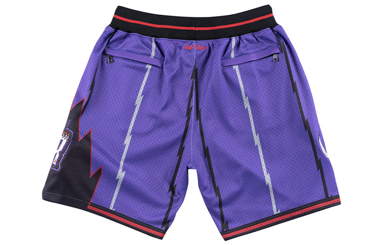 Lookbook Mitchell & Ness Retro Mid-Rise Loose Fit Celana Basket Unisex. SHORBW18055-TRAPURP