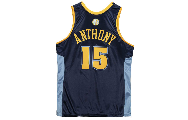 Lookbook 미첼 & 네스 복고풍 스포츠 레터 프린트 농구 탱크탑 AJY4GS20031-DNUNAVY06CAN