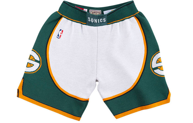 Mitchell Ness Mitchell & Ness Retro Supersonics Durant Basketball Shorts White Mens. SHOREY18121-SSUWHIT07