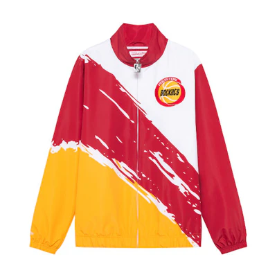 Mitchell Ness Mitchell & Ness Rockets Logo All-Over Print Hoodie Red Unisex FPHD4779-HROYYPPPRED1