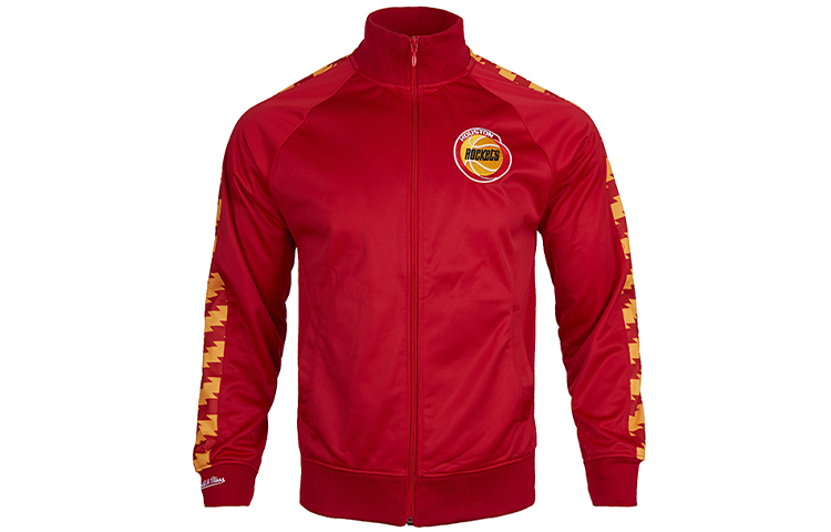 Mitchell Ness Mitchell & Ness Rockets Retro Track Jacket Red - Long Sleeve Outerwear TRJKDA18017-HROSCAR1