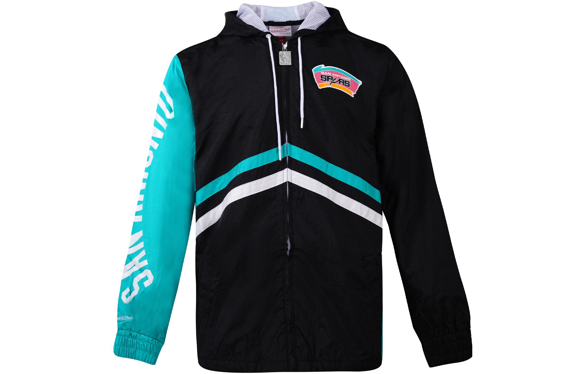 Mitchell Ness Mitchell & Ness San Antonio Spurs Heavyweight Satin Jacket Black () OJBF5516-SASYYPPPBLCK