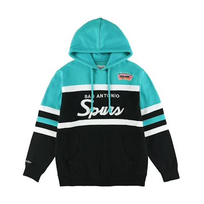 Mitchell Ness Mitchell & Ness San Antonio Spurs Pullover Letter Print Hoodie Grey () FCPO1033-SASGY