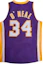 Lookbook Mitchell & Ness 沙奎爾奧尼爾 34 湖人 99-00 復古紫色球衣 男女款 AJY4CP18186-LALPURP99SON