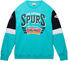 Mitchell Ness Mitchell & Ness Sky Blue Alphabet Crewneck Long Sleeve Sweatshirt FCPO5512-SASYYPPPTEAL Mitchell Ness Mitchell & Ness Sky Blue Alphabet Crewneck Long Sleeve Sweatshirt FCPO5512-SASYYPPPTEAL