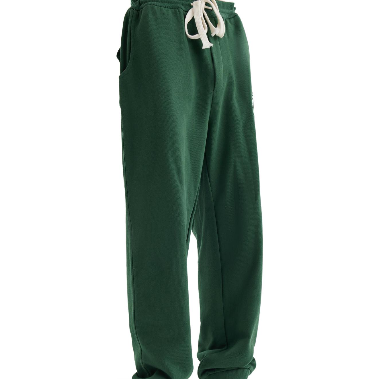 Purchase ミッチェル＆ネス 刺繍ロゴ ソリッドカラー カジュアルパンツ 男女兼用 ダークグリーン MNRQAWTOHP033-GRN