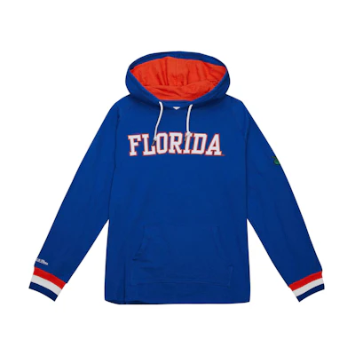 Mitchell Ness Mitchell & Ness Solid Color Logo Print Hoodie Blue ( Fashion) THOD4999-UFLYYPPPROYA
