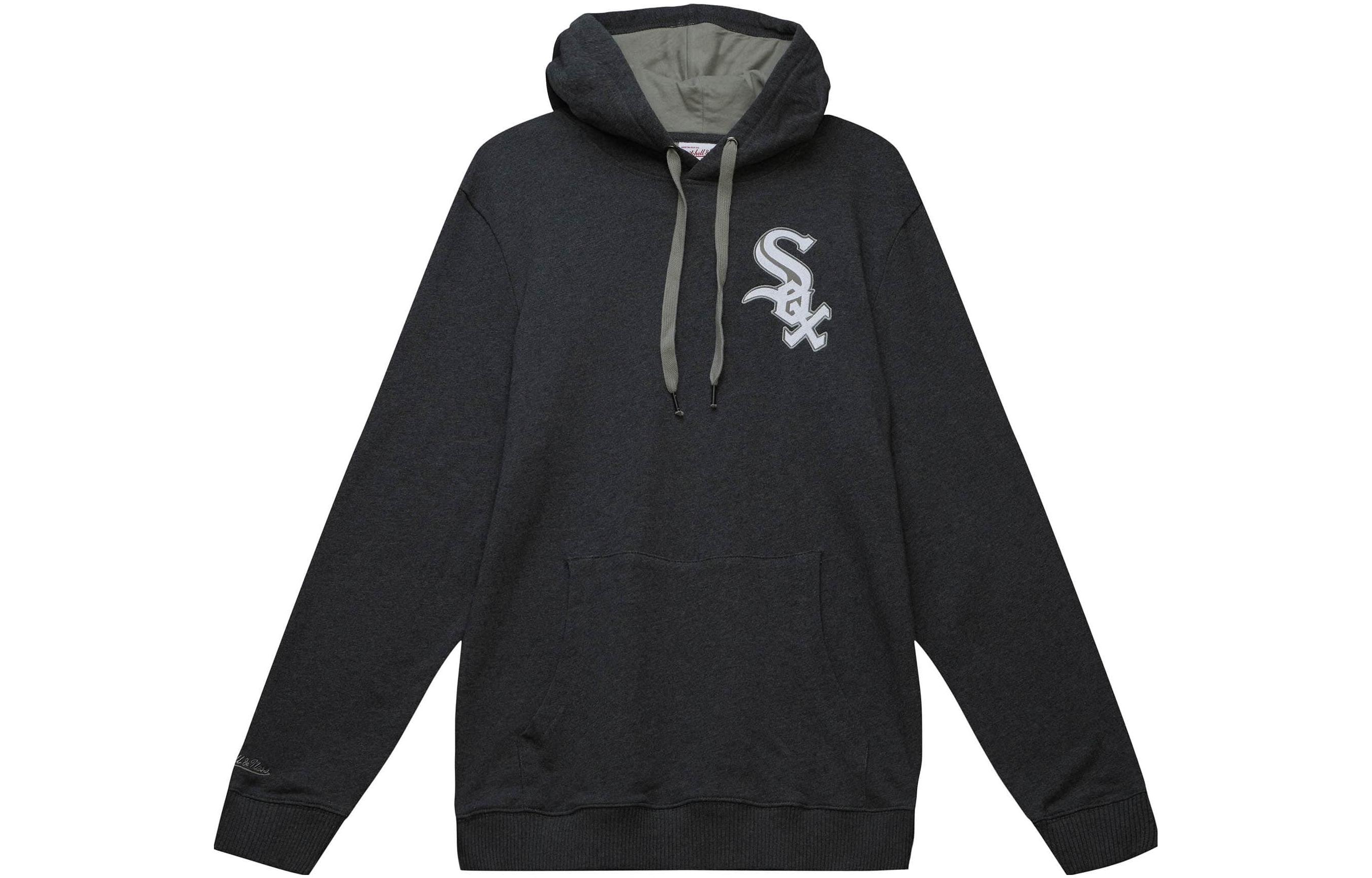 Mitchell Ness Mitchell & Ness Solid Letter Print Hoodie Pullover White BMPHDP22233-LALWHHT