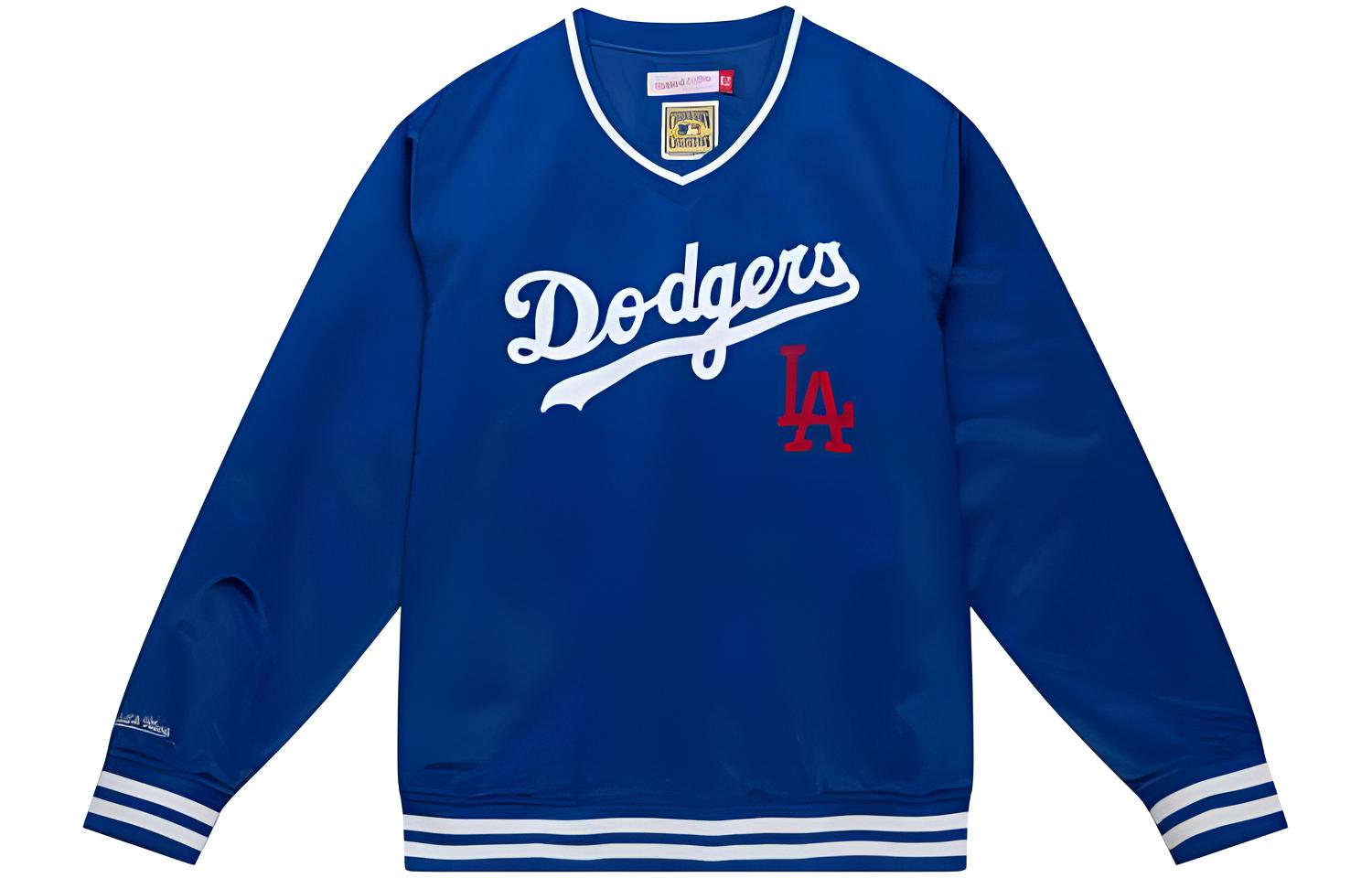 Mitchell Ness Mitchell & Ness Split High-Neck Zip Jacket in Navy Blue OJZP5008-RSLYYPPPNAVY