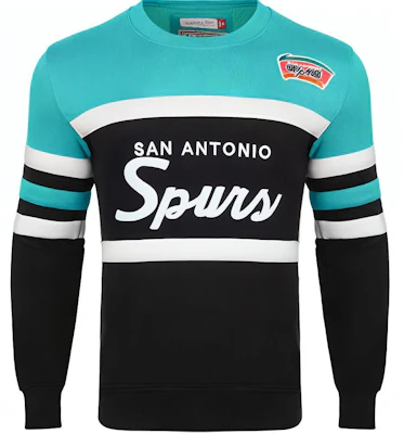 Mitchell & Ness 馬刺復古拼布連帽長袖上衣 多色 FCNKDA18014-SASBLCK Buy Mitchell & Ness 馬刺復古拼布連帽長袖上衣 多色 FCNKDA18014-SASBLCK