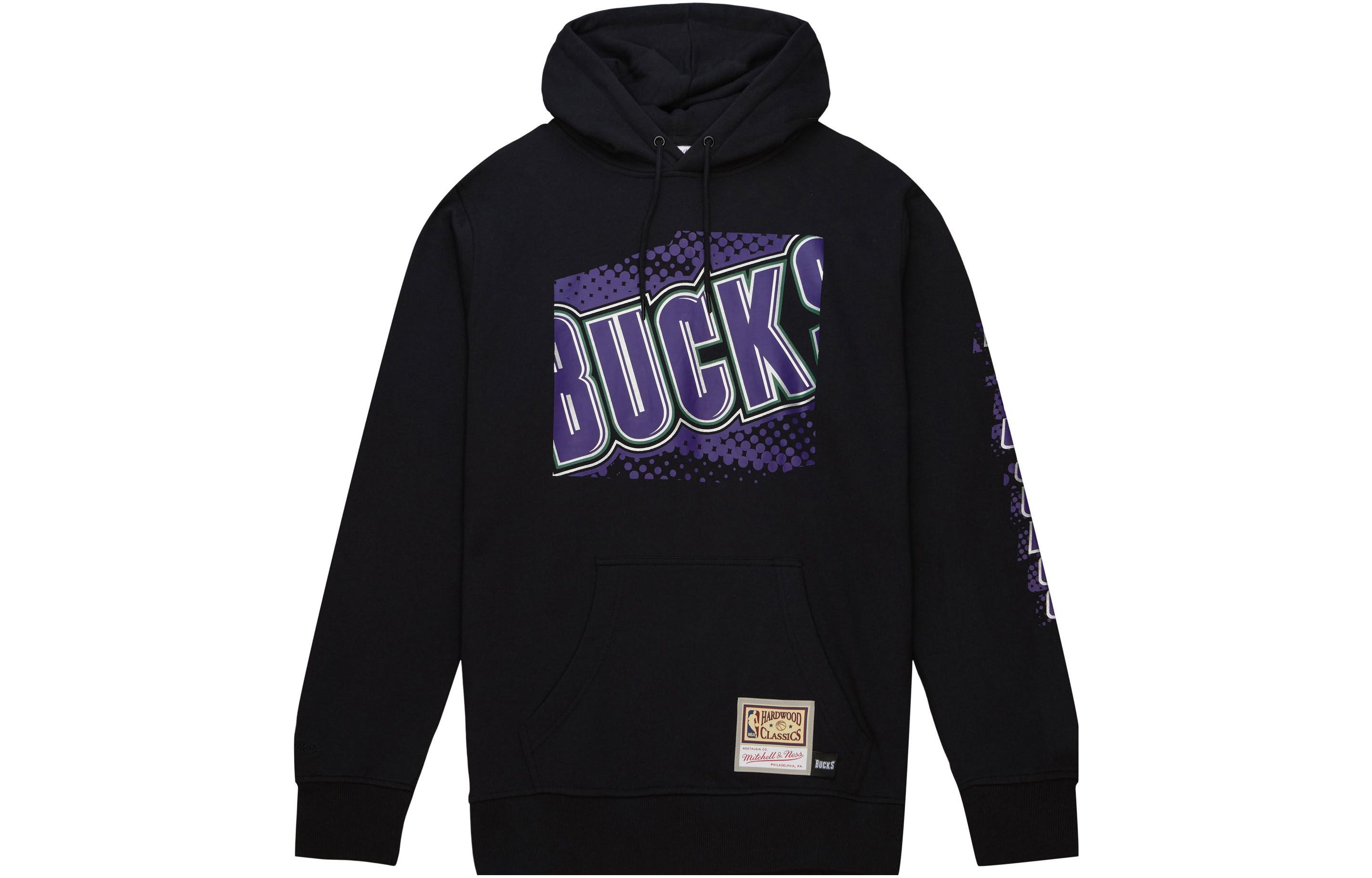 Mitchell Ness Mitchell & Ness SS23 Letter Print Hoodie Blue - Long Sleeve FPHD1225-HAU