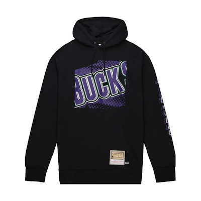 Mitchell Ness Mitchell & Ness SS23 Letter Print Hoodie Blue - Long Sleeve FPHD1225-HAU