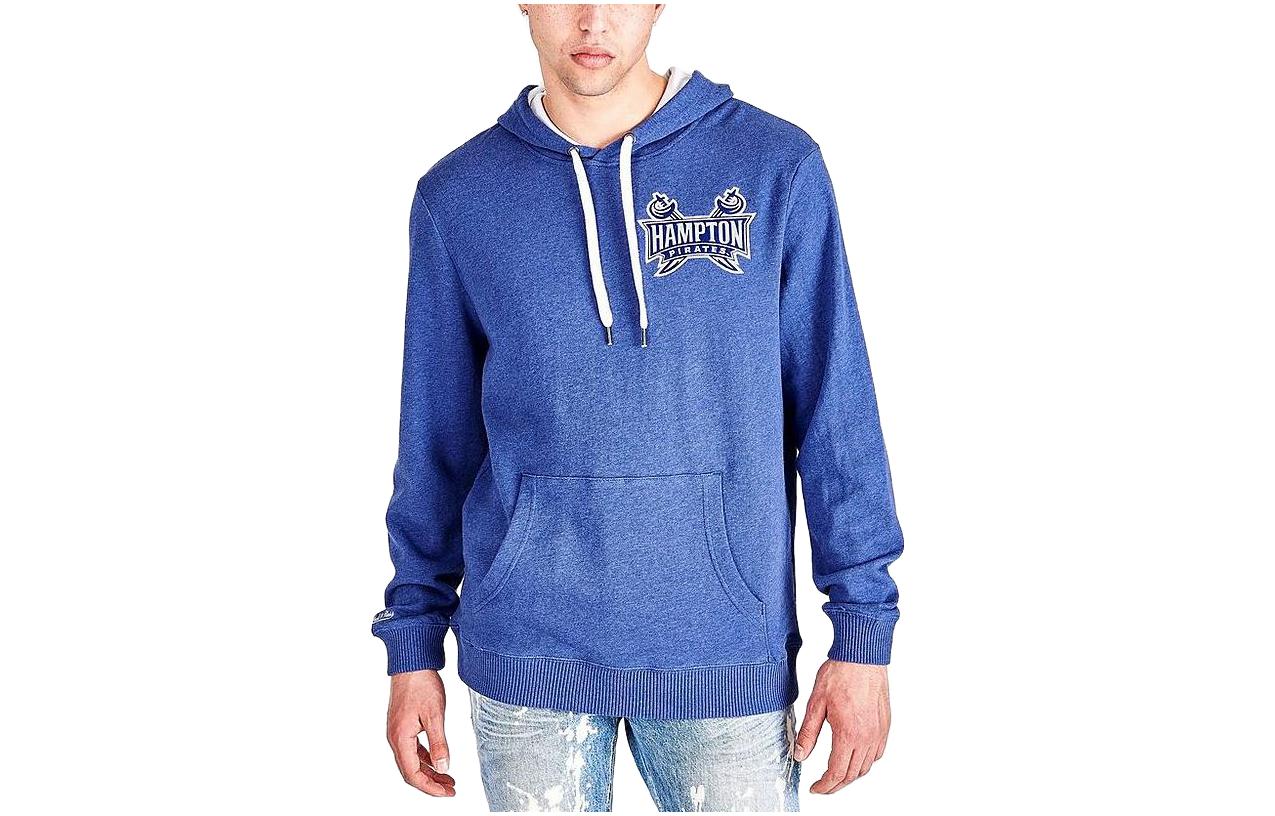 Mitchell Ness Mitchell & Ness SS23 Letter Print Loose Fit Hoodie Blue () FPHD5060-SMAYYPPPNAVY