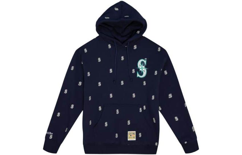 Mitchell Ness Mitchell & Ness SS23 Letter Print Orange Hoodie Casual Long Sleeve FPHD4987-BORYYPPPDKOR