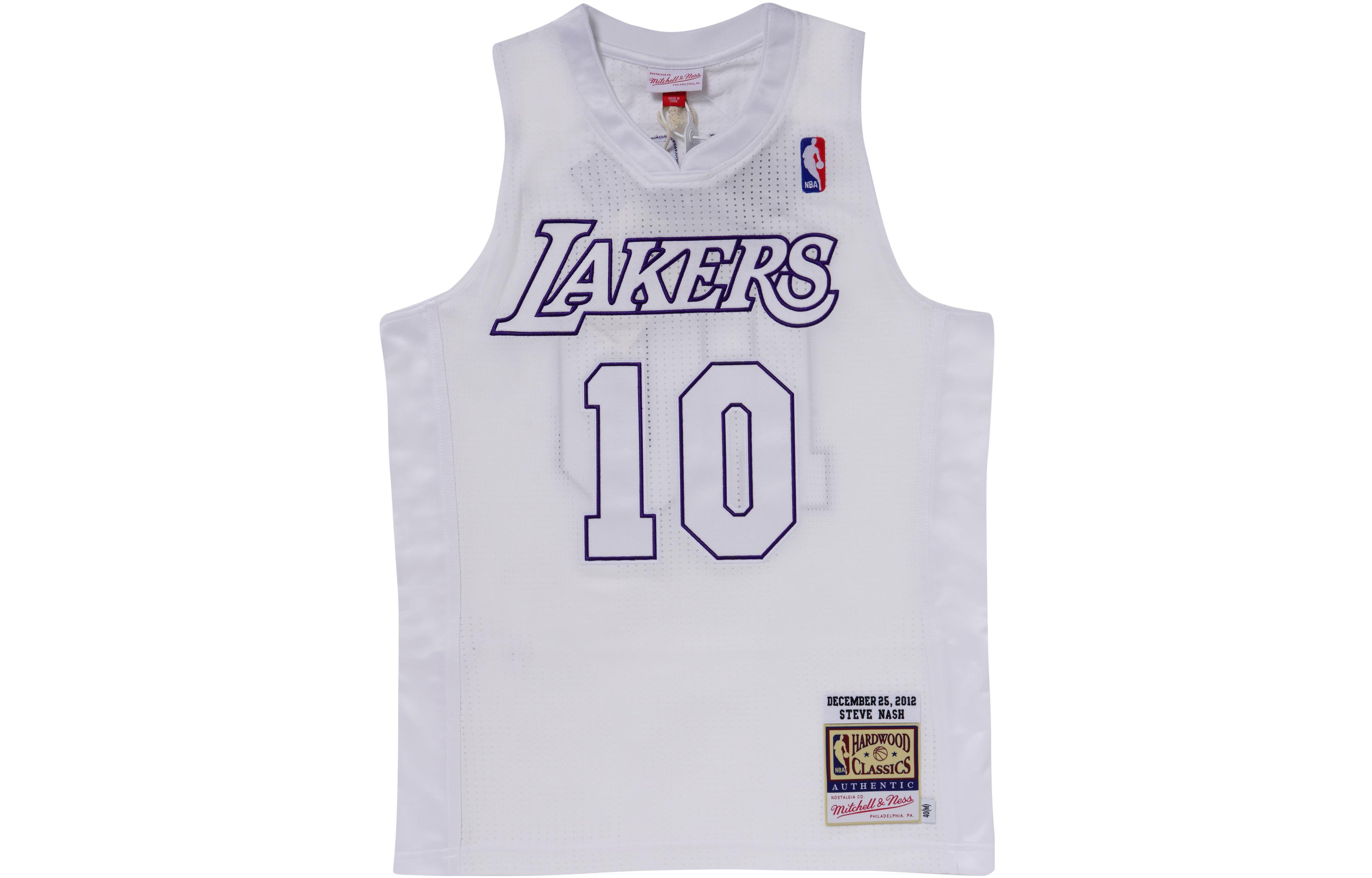 Mitchell Ness Mitchell & Ness Steve Nash 12-13 Lakers Jersey White Sleeveless Unisex Basketball Top AJY44971-LAL12SNAWHIT