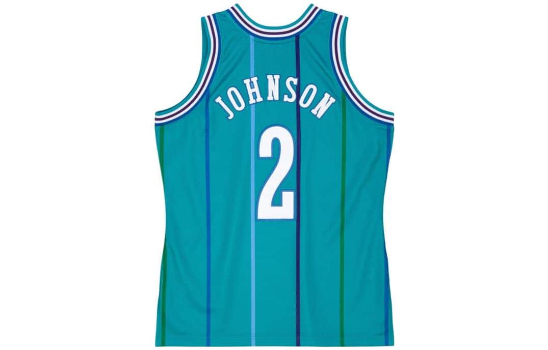Lookbook Mitchell Ness Mitchell & Ness Striped Letter Graphic Basketball Jersey Men Teal Green AJY4GS18070-CHOTEAL92LJO