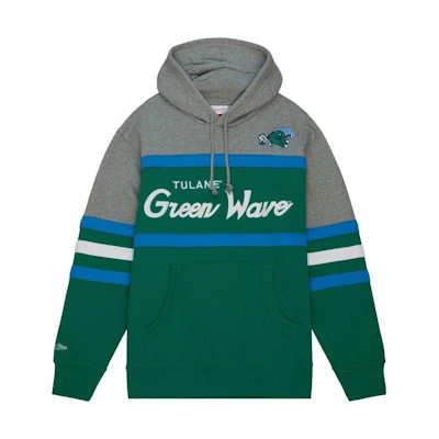 Mitchell Ness Mitchell & Ness Striped Letter Print Hoodie Black FPHD6293-PSTYYPPPBKGY