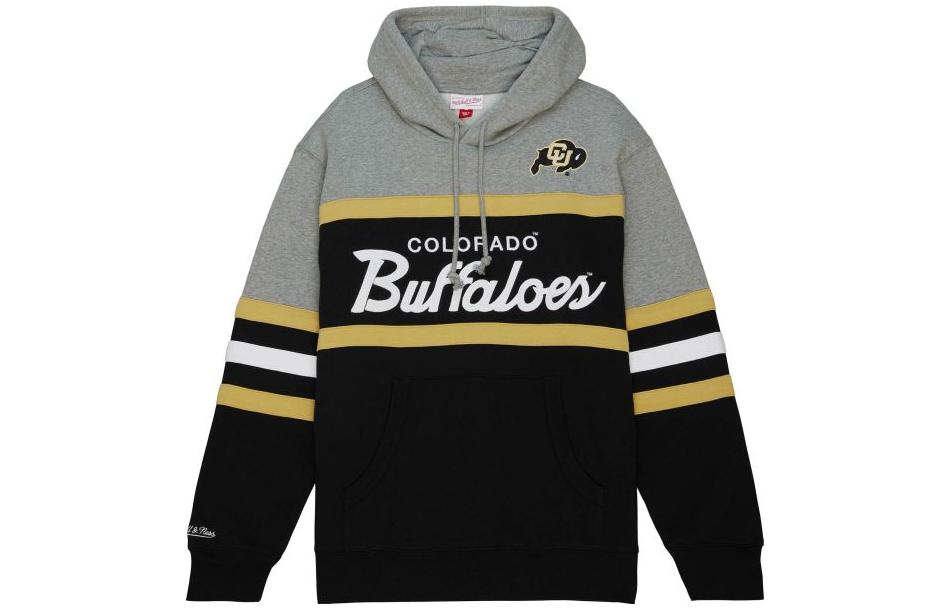 Mitchell Ness Mitchell & Ness Striped Logo Patch Single-Breasted Jacket White () OJBF4986-BORYYPPPWHIT