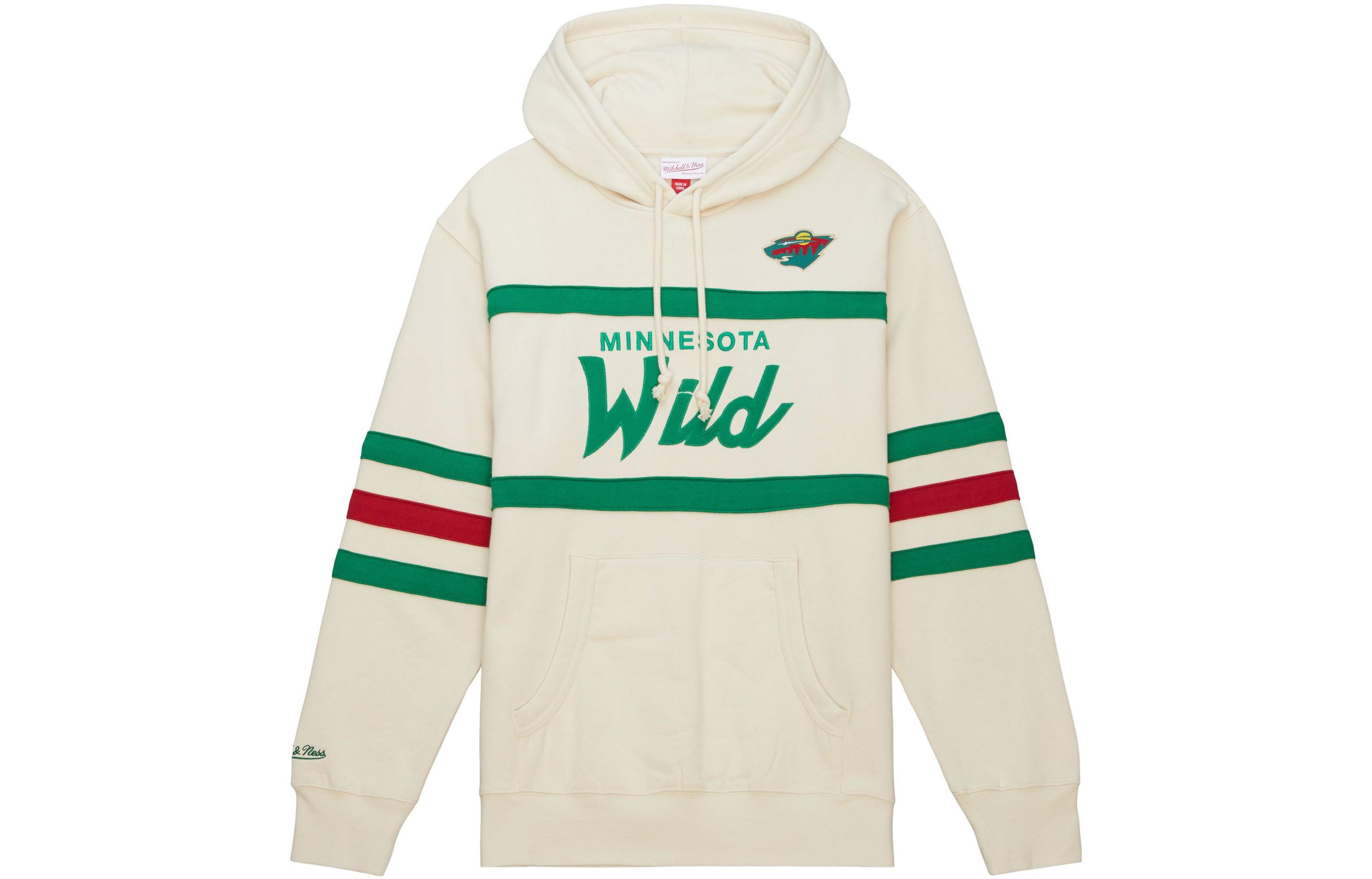 Mitchell Ness Mitchell & Ness Striped Number Letter Print Crewneck Sweatshirt Blue Mens FCPO5512-UNCYYPPPLTBL