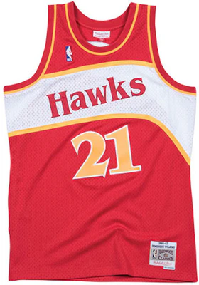 Mitchell & Ness 1986-87 亞特蘭大老鷹 紅色客場球衣 Dominique Wilkins SMJYGS18137-AHASCAR86DWI Order Mitchell & Ness 1986-87 亞特蘭大老鷹 紅色客場球衣 Dominique Wilkins SMJYGS18137-AHASCAR86DWI