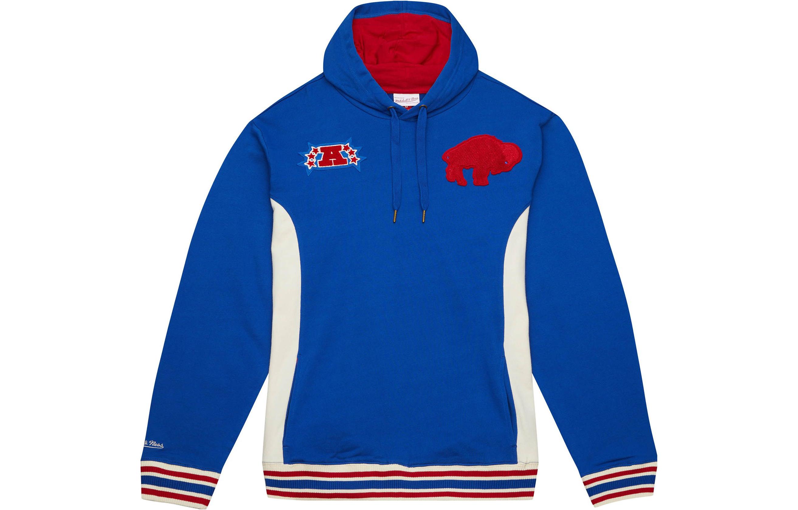 Mitchell Ness Mitchell & Ness Team Legacy French Terry Hoodie Dallas Mavericks Blue Hoodie Men FPHD5513-DMAYYPPPNAVY