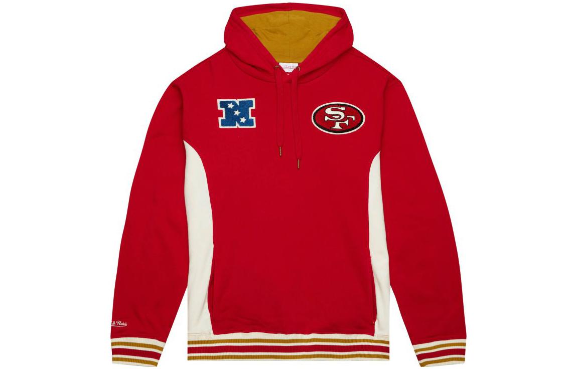 Mitchell Ness Mitchell & Ness Team Legacy Ohio State Colorblock Hoodie Red Long Sleeve FPHD5513-OSTYYPPPSCAR