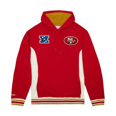 Mitchell Ness Mitchell & Ness Team Legacy Ohio State Colorblock Hoodie Red Long Sleeve FPHD5513-OSTYYPPPSCAR