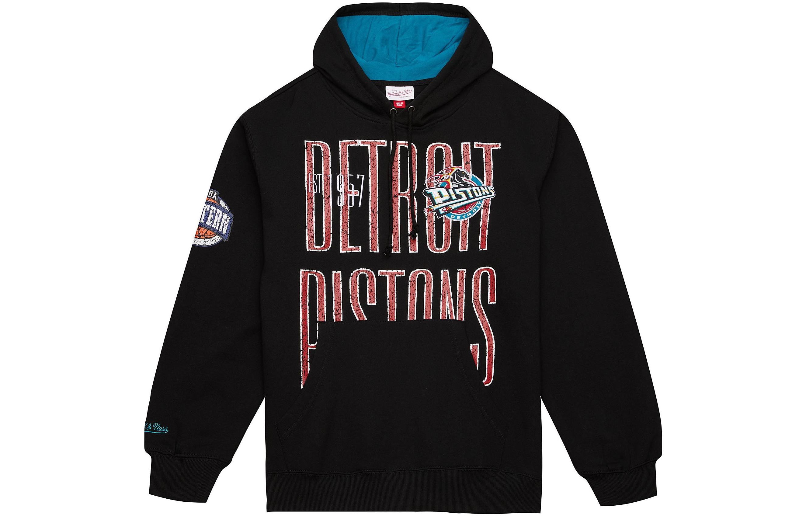 Mitchell Ness Mitchell & Ness Team OG Fleece 20 Golden State Warriors Hoodie - Long Sleeve FPHD5524-GSWYYPPPBLCK