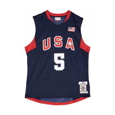 Mitchell Ness Mitchell & Ness Team USA 2008 Olympics Jason Kidd Jersey Blue Basketball Tank AJY44384-USA08JKINAVY