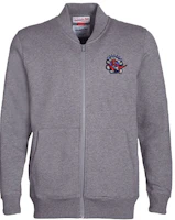 Mitchell Ness Mitchell & Ness Toronto Raptors Embroidered Logo Fleece Basketball Jacket Grey MN16Z24-TOR Mitchell Ness Mitchell & Ness Toronto Raptors Embroidered Logo Fleece Basketball Jacket Grey MN16Z24-TOR