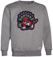 Mitchell Ness Mitchell & Ness Toronto Raptors Embroidered Logo Crewneck Sweatshirt Grey MN16W17-TOR Mitchell Ness Mitchell & Ness Toronto Raptors Embroidered Logo Crewneck Sweatshirt Grey MN16W17-TOR