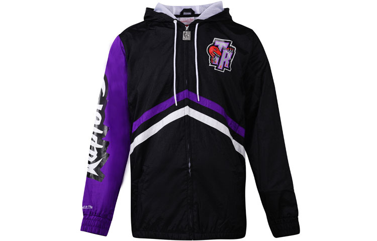 Mitchell Ness Mitchell & Ness Toronto Raptors Logo Print Crewneck Basketball Sweatshirt Black MN16W15-TOR