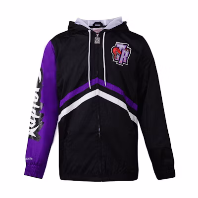 Mitchell Ness Mitchell & Ness Toronto Raptors Logo Print Crewneck Basketball Sweatshirt Black MN16W15-TOR