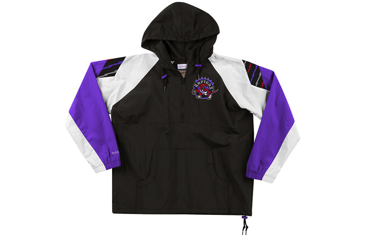 Mitchell Ness Mitchell & Ness Toronto Raptors Retro Logo Hoodie Deep Gray Basketball Style HDLSAJ18004-TRABKHT1