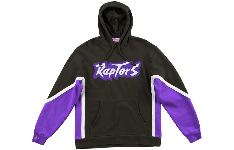 Mitchell Ness Mitchell & Ness Toronto Raptors Retro Half-Zip Hoodie Jacket Black Unisex HFZPDA19008-TRABLCK