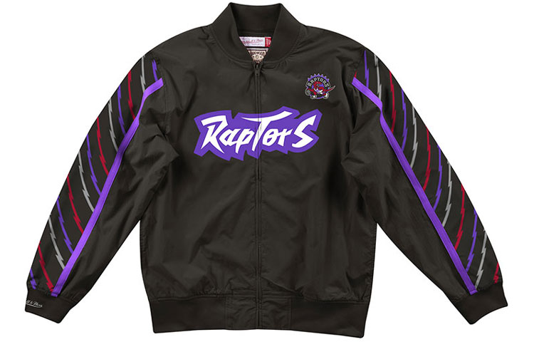 Mitchell Ness Mitchell & Ness Toronto Raptors Retro Color-Block Jacket Black Unisex WUJKMG18067-TRABLCK